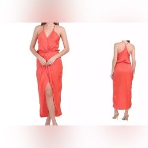 NWT YOUNG FABULOUS & BROKE SIREN SLIP DRESS IN FLAMENCO LADDER WASH Size Small